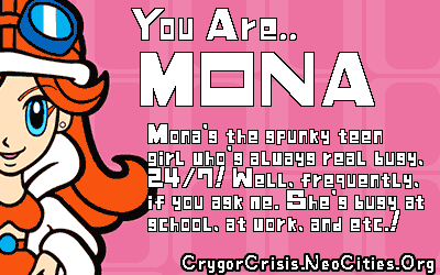 I'm Mona!